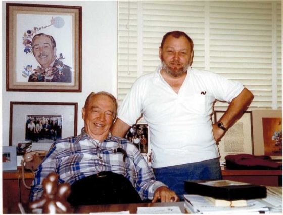 Eric Larson with Burny Mattinson, 1983.